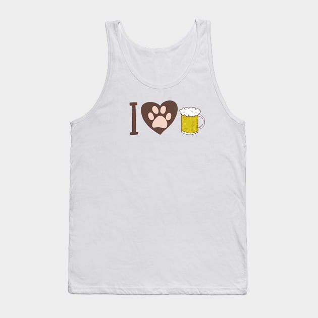 I love dogs and beer Tank Top by GULSENGUNEL